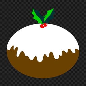 Christmas Food Pudding Vector HD PNG