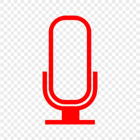 Red Microphone Mic Voice Sound Icon Transparent Background