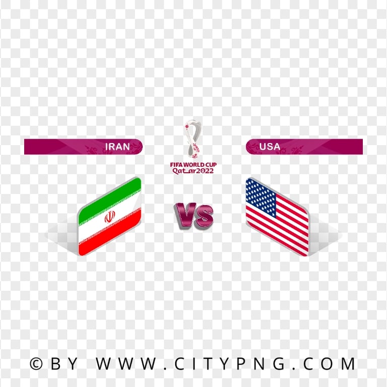 Transparent HD Iran Vs USA Fifa World Cup 2022 Citypng