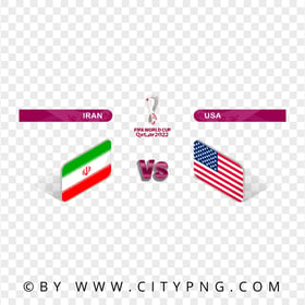Transparent HD Iran Vs USA Fifa World Cup 2022