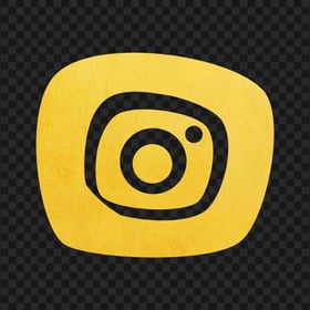 Gold Golden Yellow Instagram Clipart Icon