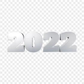 2022 Silver Gray Text Logo Transparent Background