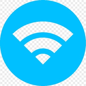 HD Wireless Wifi Round Blue Logo Icon Transparent PNG