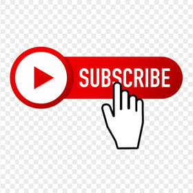 HD Youtube Subscribe Button With Mouse Click PNG