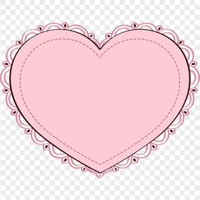 Pink Heart Flourish Border