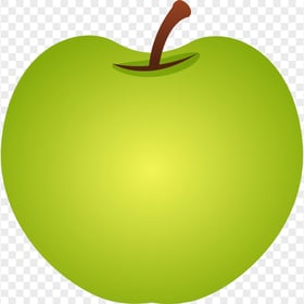 HD Green Apple Cartoon Clipart PNG