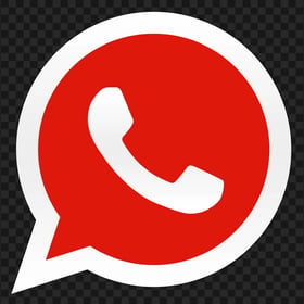 HD Dark Red Wa Whatsapp Logo Icon PNG