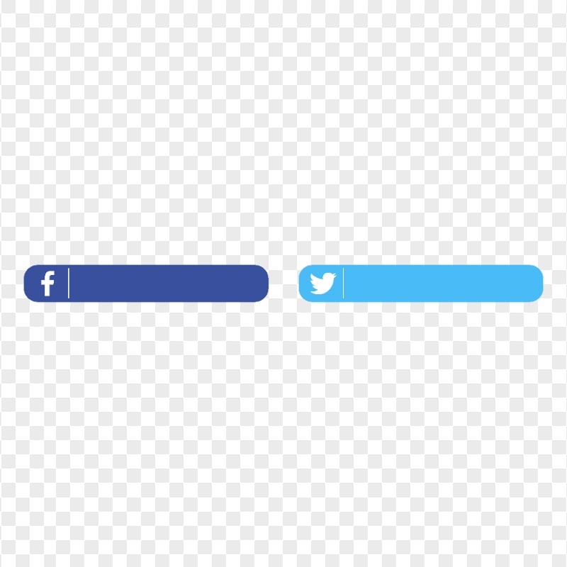 HD Horizontal Facebook & Twitter Lower Thirds PNG