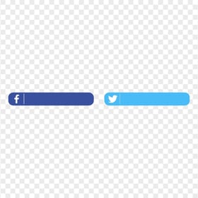 HD Horizontal Facebook & Twitter Lower Thirds PNG