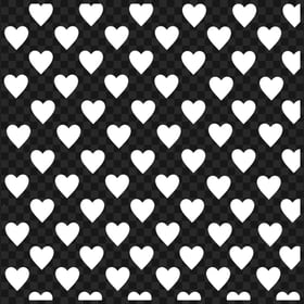HD White Emoji Hearts Pattern Background PNG