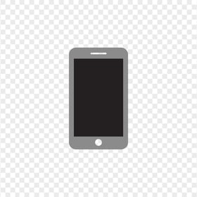 HD Black And Grey Mobile Icon Transparent PNG