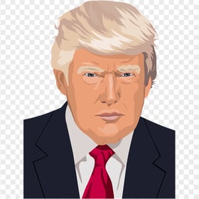 Donald Trump Portrait Vector Illustration