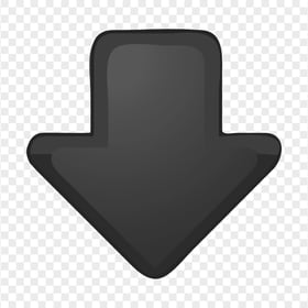 Down Arrow Downward Download Black Button Icon PNG