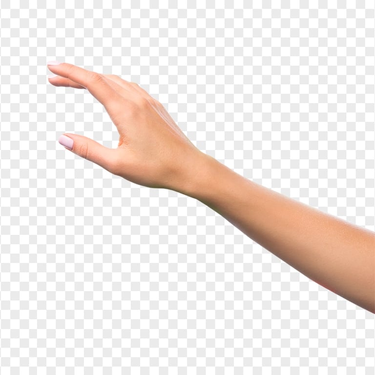 Female Hand Asking PNG Image
