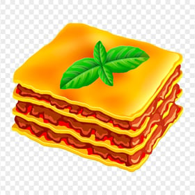 Cartoon Vector Lasagne Pasta Italian Food HD PNG