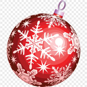 PNG Christmas Decoration Red Ornament Ball