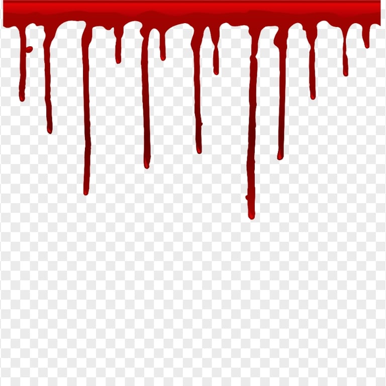 HD Dripping Blood Vector PNG
