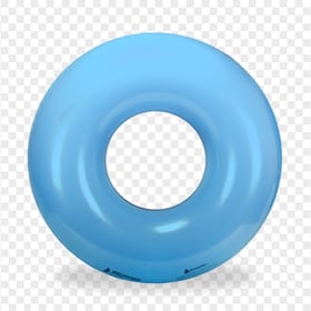 HD Blue Inflatable Pool Floats Buoy Ring PNG