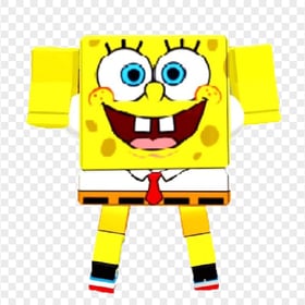 HD Spongebob Roblox Hands Up Charactrer Transparent PNG