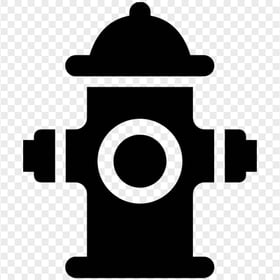 HD Black Fire Hydrant Icon PNG