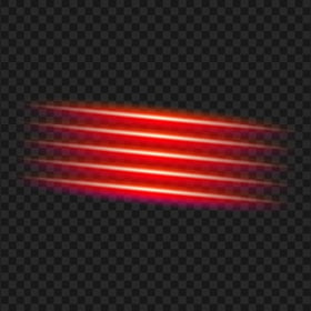 PNG Red Neon Light Lines Effect