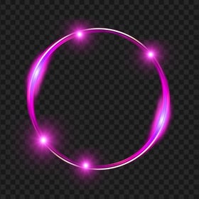 HD Glowing Pink Light Circle Ring PNG