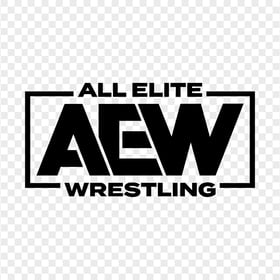 Black AEW All Elite Wrestling Logo