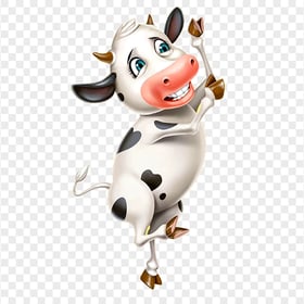 HD Cartoon Milk Calcium Cow Calf PNG