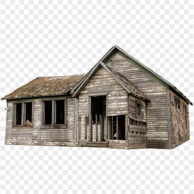 HD Old Abandoned Scary Horror Wood House PNG