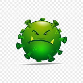 Covid19 Cartoon Emoji Angry Face Illustration