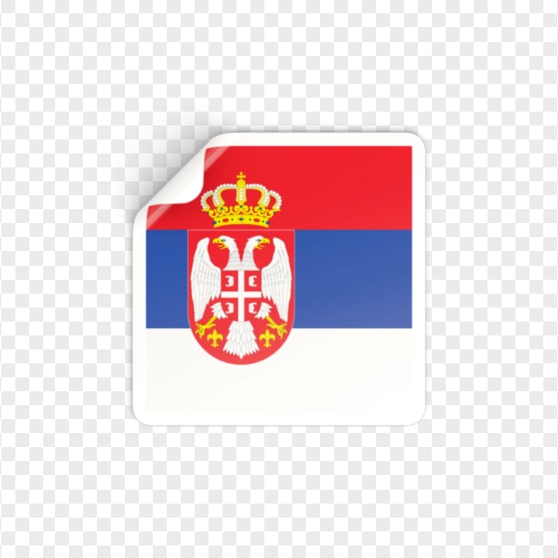 Serbia Square Stickers Icon PNG