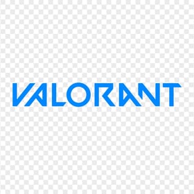 HD Valorant Blue Text Logo PNG