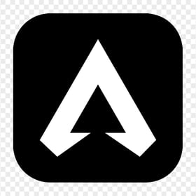 HD Square Black & White Apex Legends Logo Icon PNG