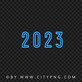 2023 Blue Neon Without Wires PNG Image