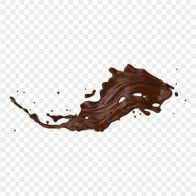 HD Realistic Chocolate Melted Splash PNG