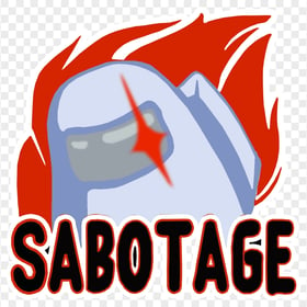 HD White Character Among Us Crewmate Imposter Sabotage Logo PNG