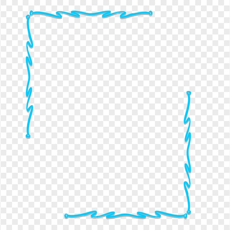 Blue Aesthetic Creative Lines Frame PNG Image