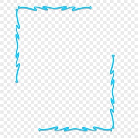 Blue Aesthetic Creative Lines Frame PNG Image