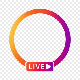 Instagram App Live Profile Circle With Play Icon