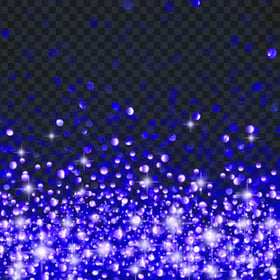 HD Blue Bokeh Sparkling Lights Effect PNG