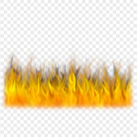 Horizontal Fire Flames Without Smoke