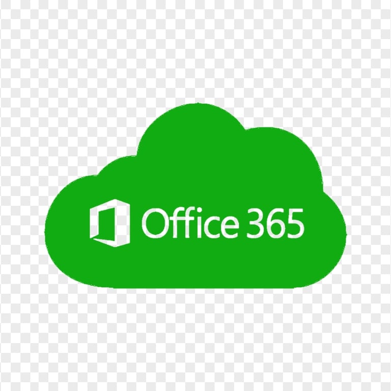 Microsoft Office 365 Cloud Green Icon Transparent Background