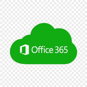 Microsoft Office 365 Cloud Green Icon Transparent Background