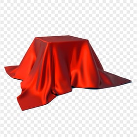 HD Red Tablecloth Silk Transparent Background