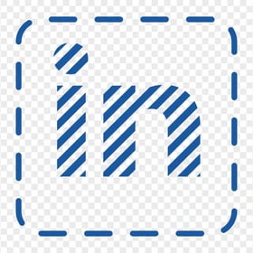 HD Linkedin Blue Dotted Square Icon PNG