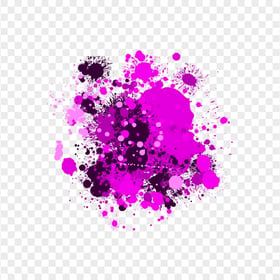 HD Grunge Pink Brush Paint Splatter Drop Transparent PNG