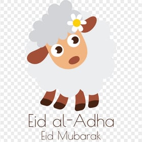 Qurban Sheep Cartoon Eid Al Adha Mubarak