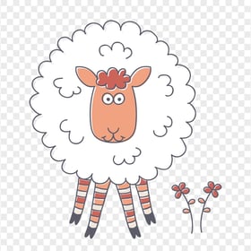 Transparent HD Cute Cartoon Clipart Sheep