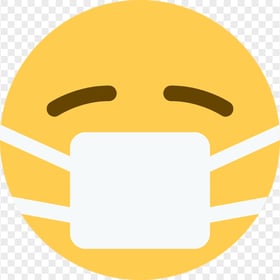 Flat Yellow Emoji Sick Wear Surgical Medical Mask