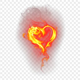 Heart Burning Love Romance Fire Art Illustration